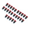 25Pcs Button Switch Mushroom Head Self Locking Push Switches with