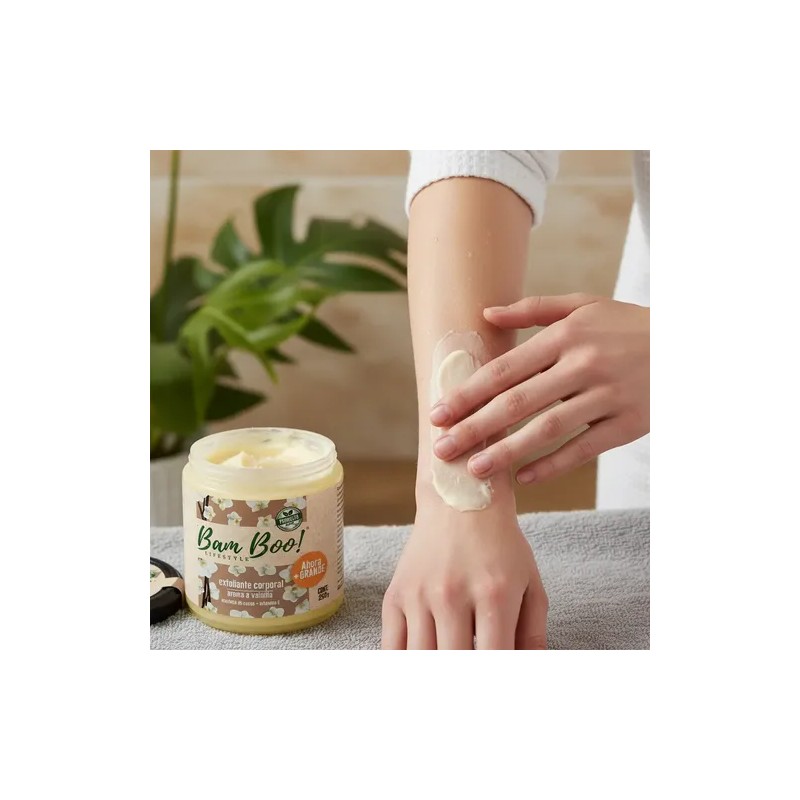 Exfoliante Corporal Base Aceite Aroma Vainilla 250g Bam Boo!