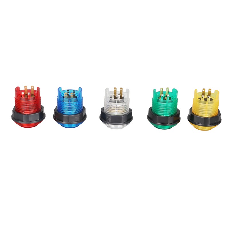 5pcs Arcade Push Buttons Professional LED Illuminated Push Buttons for
