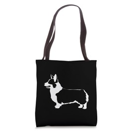 Minimalist Silhouette Corgi Tote Bag