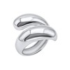 Silverly Sterling Silver Extra Chunky Teardrop Wrap ring - Puffed