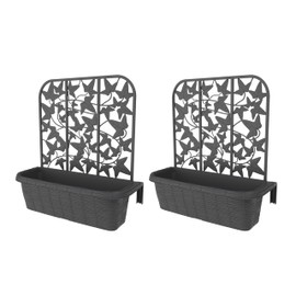 24" Privacy Planters (S/2) - Grey