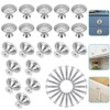 PERFETSELL 20 PCS Kitchen Door Knobs Stainless Steel Cupboard Handles