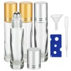 GIVITASOT 10ML Essential Oil Roller Bottles, 4 Pack Clear Mix