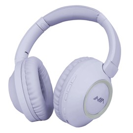 XuanGui Wireless Headphones Over Ear, 20H Playtime, Lightweight Foldable Bluetooth Headphones with Built-in Mic, FM Radio, Micro SD/TF, for Office/Travel (Purple)