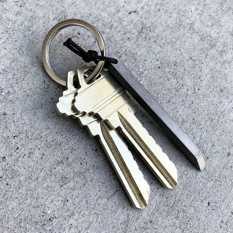 The Mighty Bar Mini- Titanium Keychain Pry Bar, Ultra Minimalist