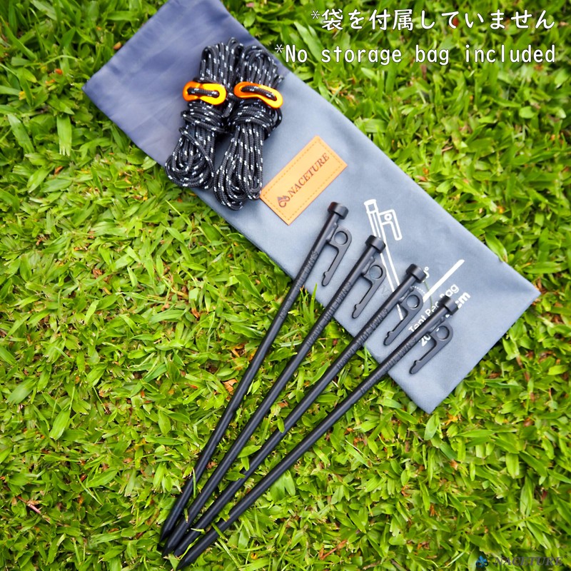 Heavy Duty Tent Stake 12 Inch 4 Pack with Camp