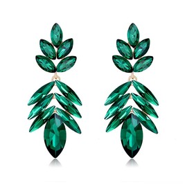 Rhinestone Earrings Dangling for Women Sparkly Silver Dangle Earrings Girls Long Chandelier Earrings Tassel Lightweight Ear Studs Cubic Zirconia Crystal Statement for Wedding Party