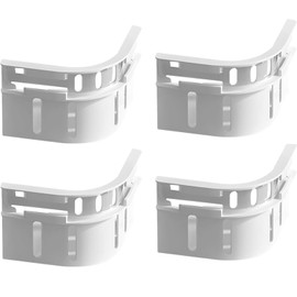 Veroral Bed Sheet Holder Lock Strips, Secure, Reusable & Easy-to-Use Bed Sheet Fasteners, Eliminate Slipping and Wrinkles Fit All Mattress Sizes (4 Pack - White)