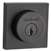 Kwikset Halifax Deadbolt Lock, Venetian Bronze Square Exterior Keyed Front