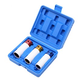 TOPWAY Alloy Wheel Impact Socket Set 3pc 1/2"Sq Drive