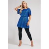 Yours London Curve Cobalt Peplum Sequin Top - Women's -