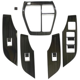 RAV4 50 Series Outlet Accessories Interior Custom Parts Shift Panel Power Window Switch Cover Set (Outlet Product) Black Hairline