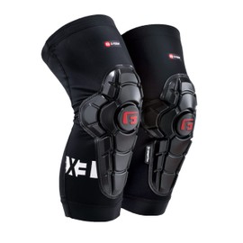 G-Form Pro-X3 Mountain Bike Knee Pads - Knee Pads for Men and Women - Black/White, Youth L/XL