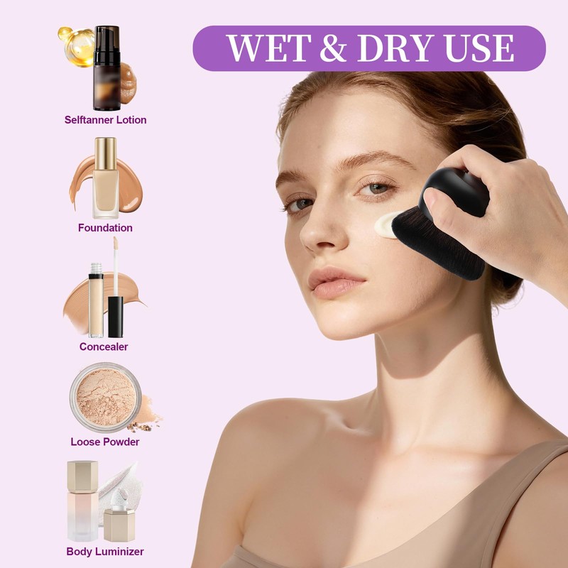 Extra Large Body Makeup Brush for Self Tanner, 75mm Leg