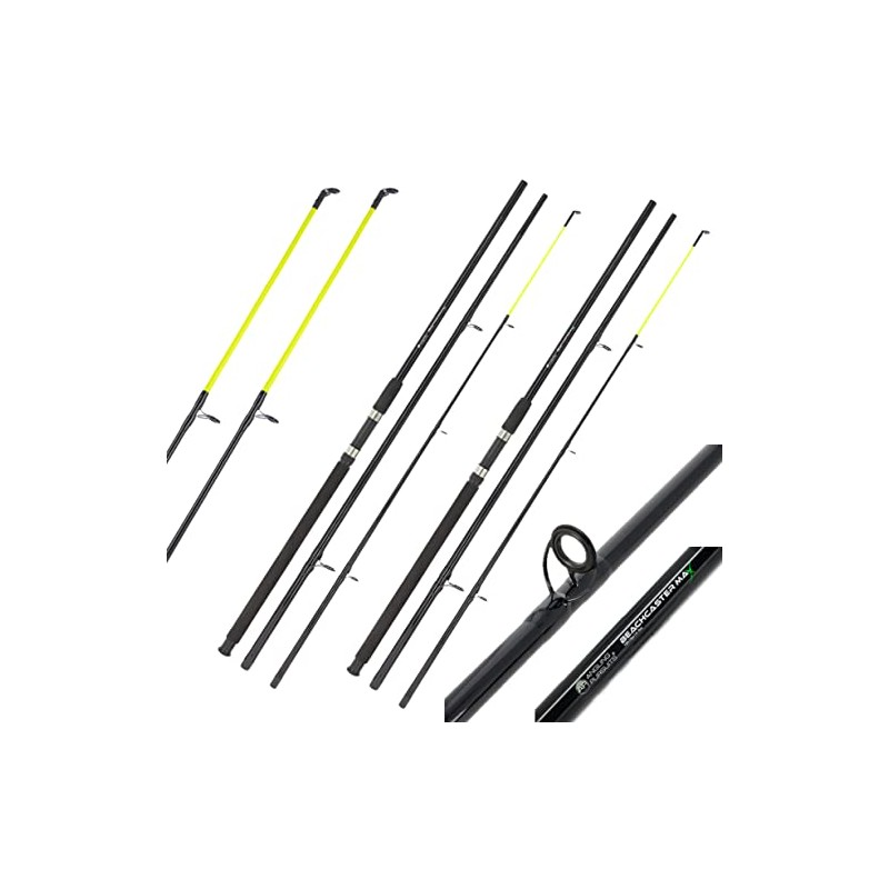 2 x AP Beachcaster Fishing Rods 12ft 3pc Rod Sea