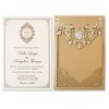 25-Set Luxury Pocket Wedding Invitations by Picky Bride, European-Style Upgraded