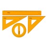 Aristo AR22509 Geometry Contrast Set (45° Triangle, 60° Triangle, Full