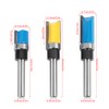 3pcs Woodworking Cutter Milling 1/4" Shank Edge Trimming Slotting Router