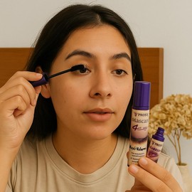 PROS-A Máscara 4 en Uno Maxi-Volumen Waterproof ¡Pestañas Densas, Largas y Curvas al Instante! Fórmula Amada por Miles