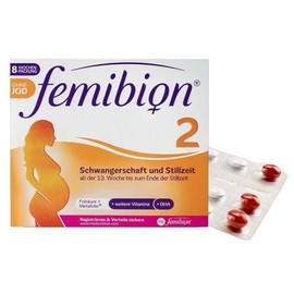 Femibion 2 Pregnancy Shades without Iodine, Pack of 120