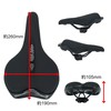 MARUHACHI GR3100 Bicycle Saddle Soft Painless Guard Black Perforated E-Bike