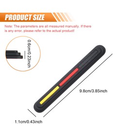 4PCS Car Door Edge Guards, Anti-Scratch Anti Collision Car Door Protector Bumper Guard Trim Sticker, Universal Self Adhesive Rearview Mirror Protective Strip Auto Exterior Accessory (Black/Red/Yellow)