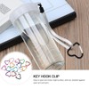 Heart Shaped Carabiner Clip Aluminum Alloy Keychain Clip Spring Snap