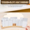 DJAPWPX Curved Wood Card Rack - Stable Card Tray Organizer
