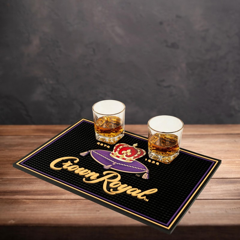 Crown Royal Bar Mats for Countertop - 18x12 Inches, Bar