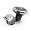 sourcingmap Carbon Fiber Crown Pattern Design Steering Wheel Knob for