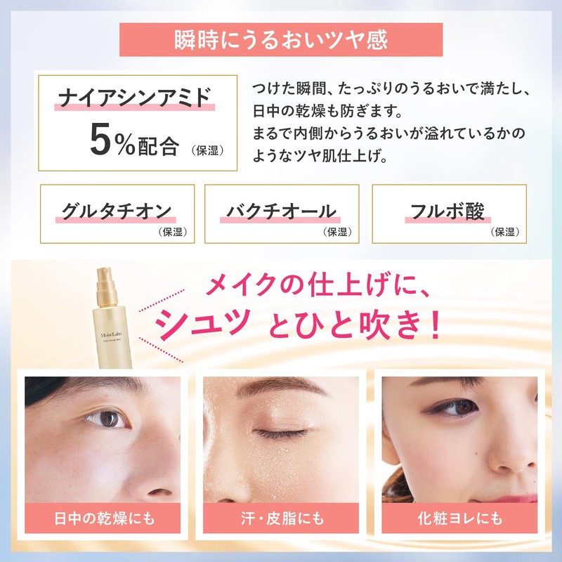 Moist Lab Make Keep Mist 85ml, Makeup Hold Mist, Sebum