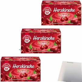 usy Bundle for Teapot Fruit Tea Heart Cherry Pack of 3 (3 x 45 g Pack) + usy Block