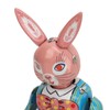 Rabbit Clockwork Toy Retro Metal Swinging Drumming Rabbit Wind Up