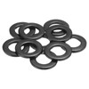 sourcing map 10 Pcs M12 Black Flat Washers, 24mm Outer