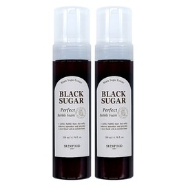 Skinfood Black Sugar Perfect Bubble Foam 200ml x 2 Bubble Foam Cleansing / 스킨푸드 블랙슈가 퍼펙트 버블 폼 200ml x 2개 버블폼클렌징