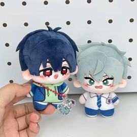 KILA MILA Anime Plush Keychain, 4“ Ivan Till Cute Plush Figure Pendant for Backpack, Mini Plushies for Fans Gift (2pcs)