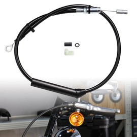 TIGERSGATE 14" Handlebar Upper Clutch Cable, 43.5" Extended Softail Clutch Cable for 2018+ Harley Street Bob/Fat Boy, Black