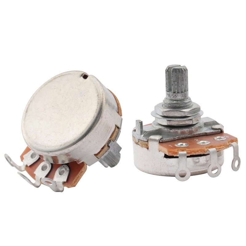 Musiclily Basic ポット500KΩ Aカーブ ミリサイズ エレキギター/ベース用(2個セット)