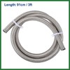 Motoforti 3ft 4AN Fuel Hose AN4 Universal Car Braided Stainless