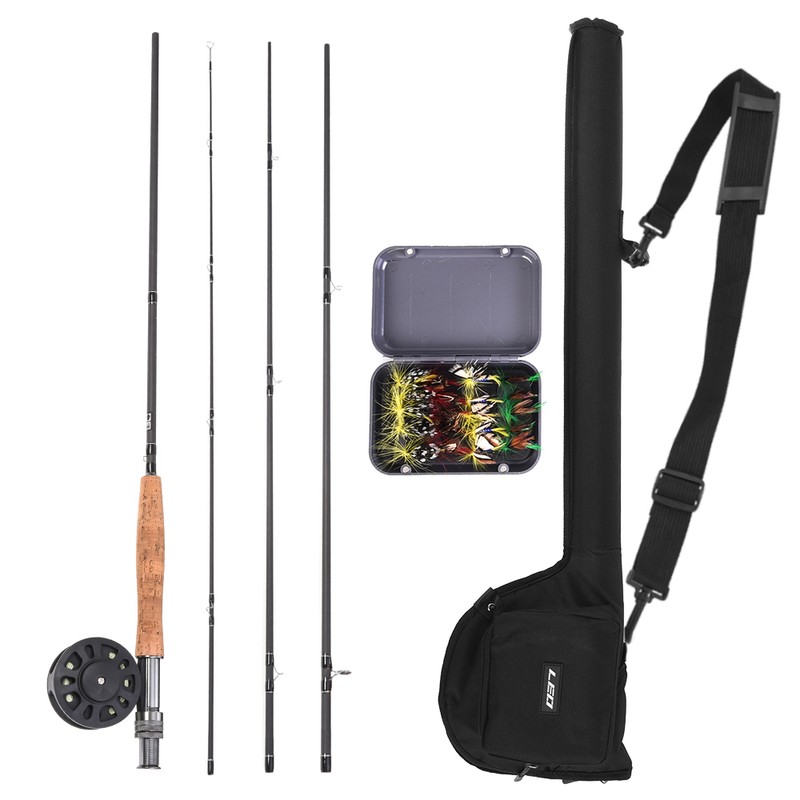 9' Fly Fishing Rod and Reel Combo with Carry Bag