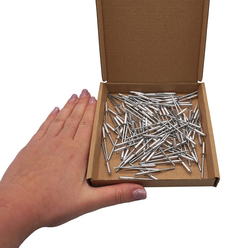 SKIR'CO (100 pcs) Countersunk Aluminium Blind Rivets 3.0 x 14