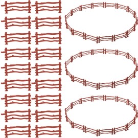Toyvian Corral Fence Toy 100pcs Corral Plastic Fencing for Farm Barn Paddock Horses Figurines Educational for Kids Toddler
