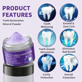 VARKAGE Oyikey Tooth Repair, Tooth Repair Oyikey, Dental Repair Mineral Powder, Oyikey Dental Restoration Mineral Powder, Mineral Teeth Powder, Teeth Whitening Powder, Strengthen Teeth (2 Pieces)