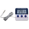 AMTAST Fridge Thermometer Freezer Thermometer Digital Refrigerator Thermometer in-Outdoor Alarm