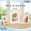 Icona Bay 5x7 Gold Picture Frame, Modern Style Wood Composite