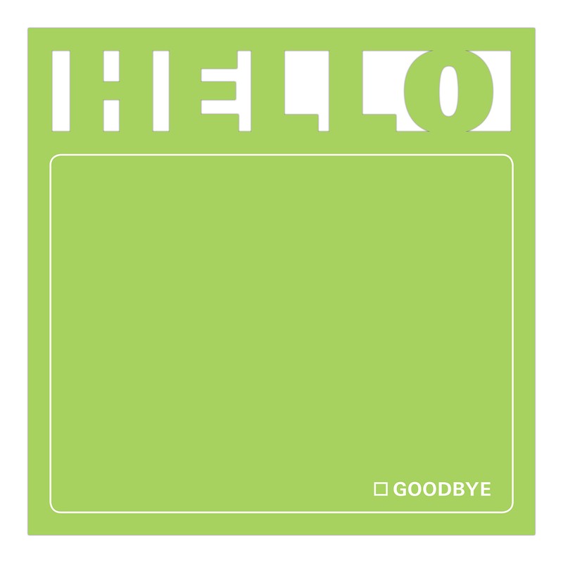 Knock Knock Hello Diecut Sticky Note