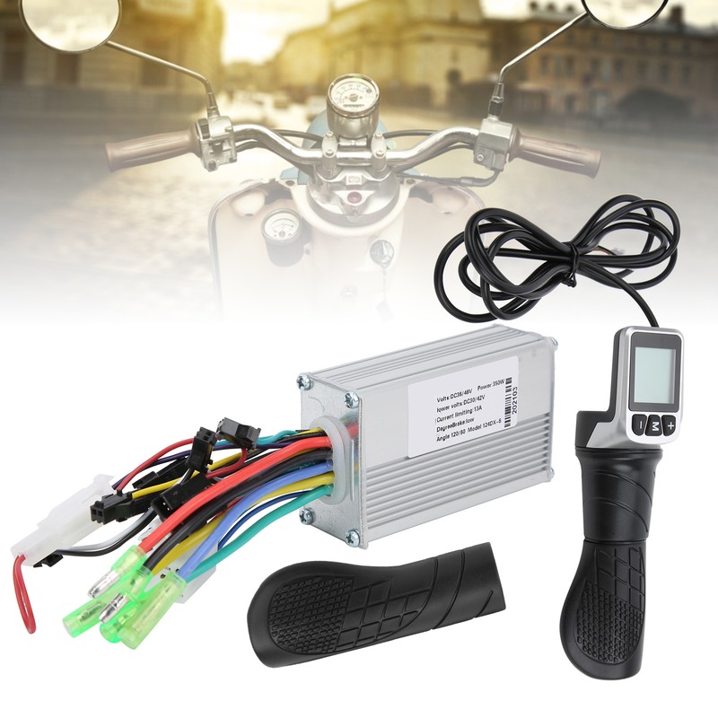 36V/48V 350W Brushless Controller with LCD and 124DX Half Twist