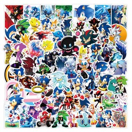 100PCS The Hedgehog Stickers for Laptop Water Bottle Luggage Snowboard Bicycle Skateboard Decal for Kids Teens Adult Stickers