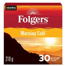 Folgers Morning Cafe K-Cup Coffee Pods 30 Count, 210g